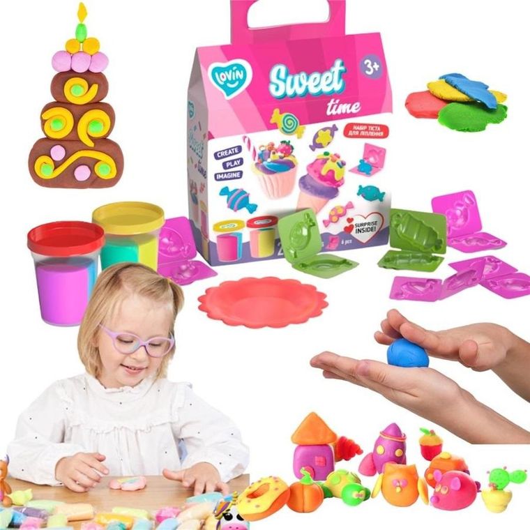 Okto, zestaw piankoliny, masa plastyczna, Sweet Time