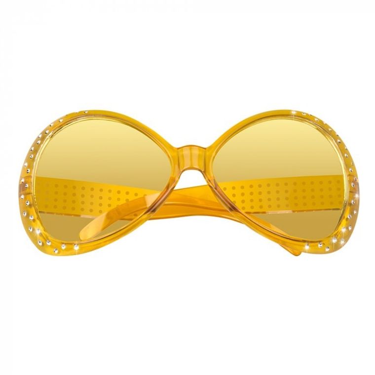 Okulary Disco, żółte