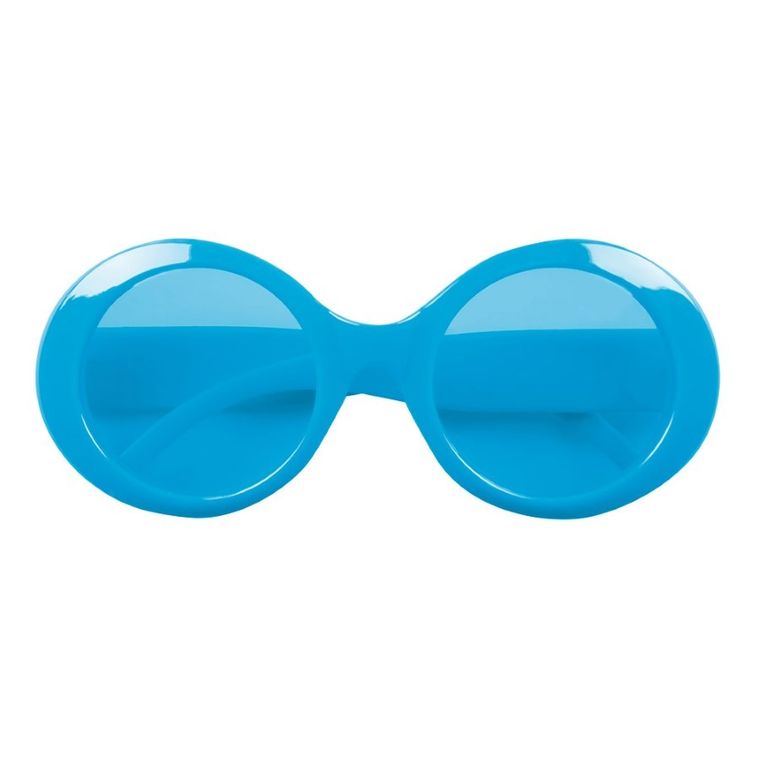 Okulary okrągłe, niebieskie