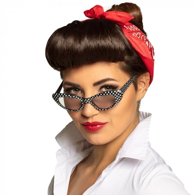 Okulary pin-up, czarne