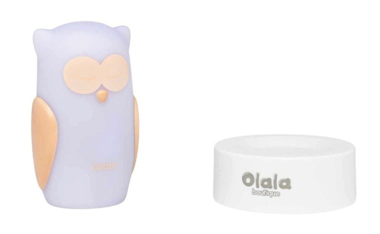 Olala, Sowa Come, lampka nocna LED, biała