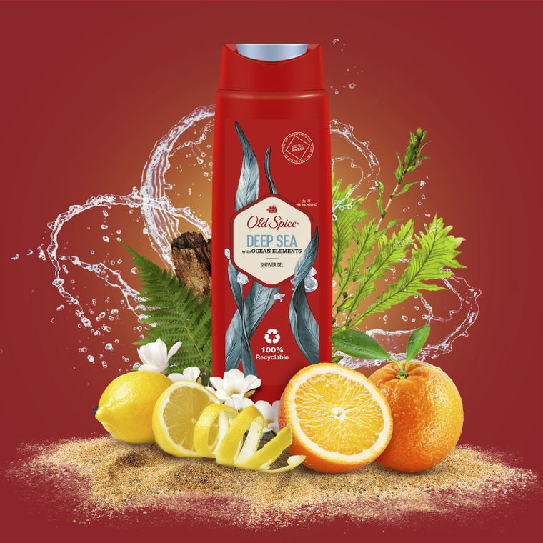 Old Spice, Deep Sea, żel pod prysznic, 400 ml