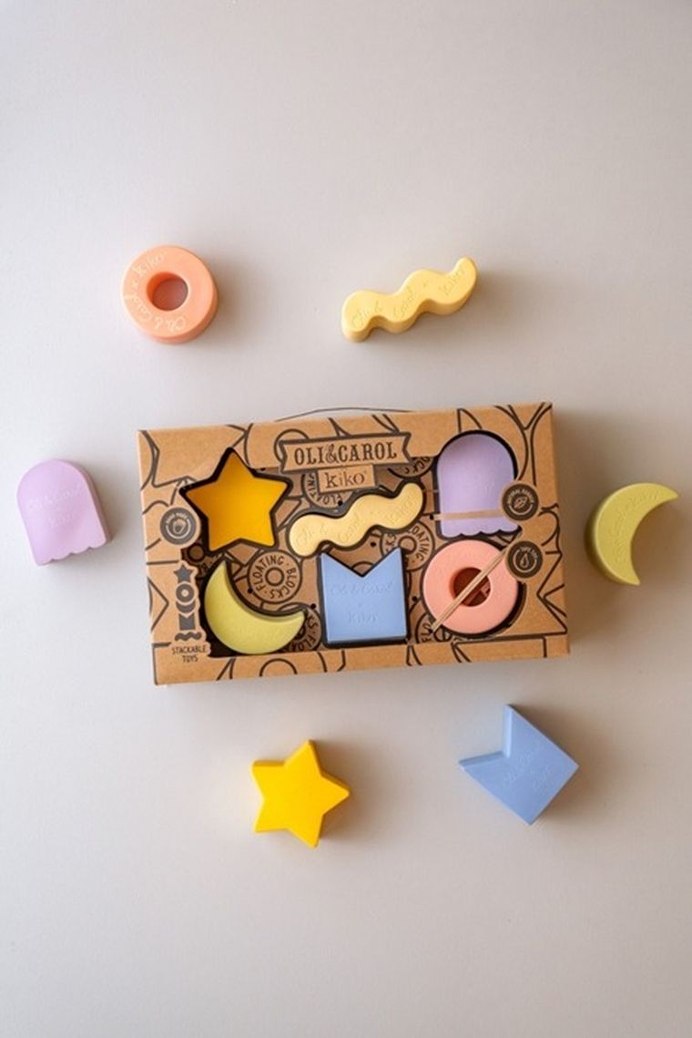 Oli & Carol, geometryczne klocki sensoryczna, Geo, 6 elementów