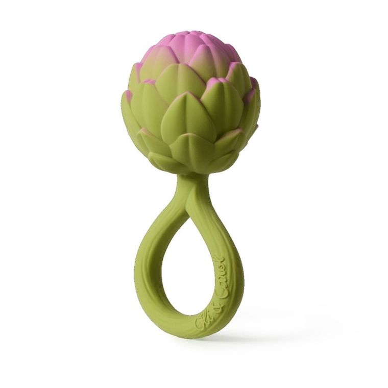 Oli & Carol, gryzak z grzechotką, Karczoch