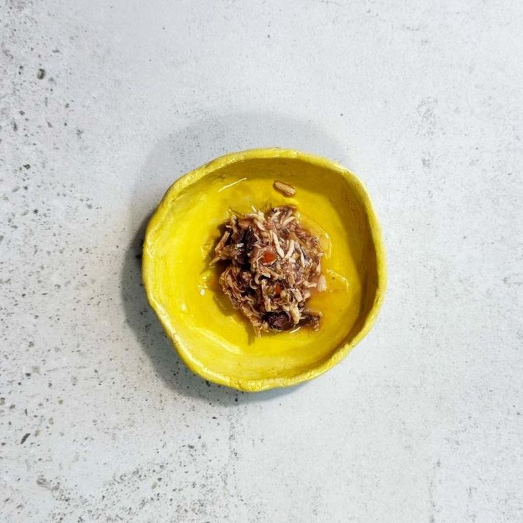 Ollo, tuńczyk i kurczak z łososiem w bulionie, mokra karma dla kotów, 70g