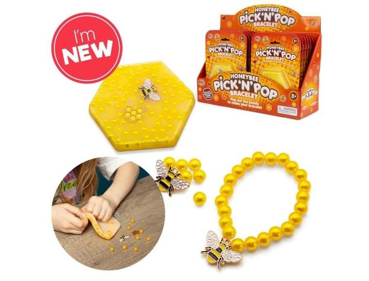 One For Fun, bransoletka własnej roboty, pszczółki, 1 szt.