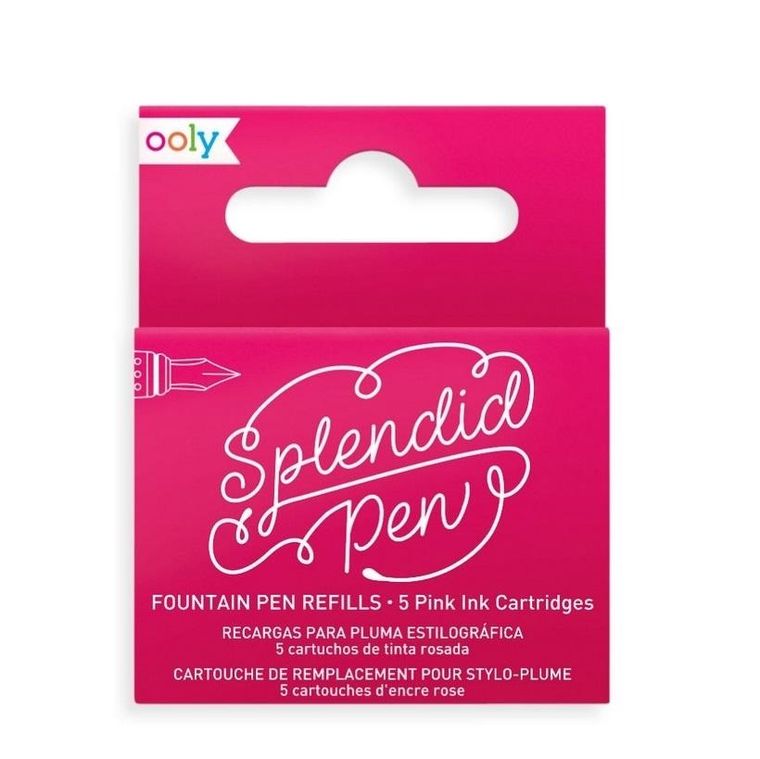 Ooly, Splendid, naboje uzupełniajace, różowe, 5 szt.