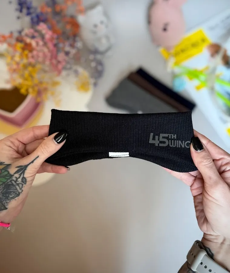 Opaska chłopięca, prążkowana, czarna, Iltom