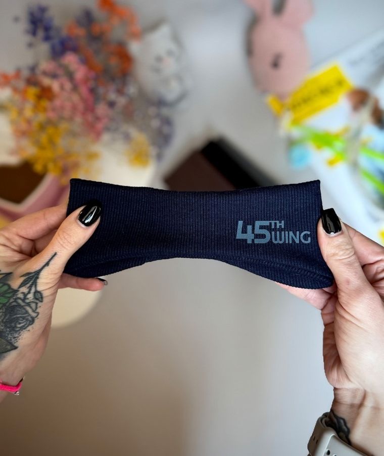 Opaska chłopięca, prążkowana, granatowa, Iltom