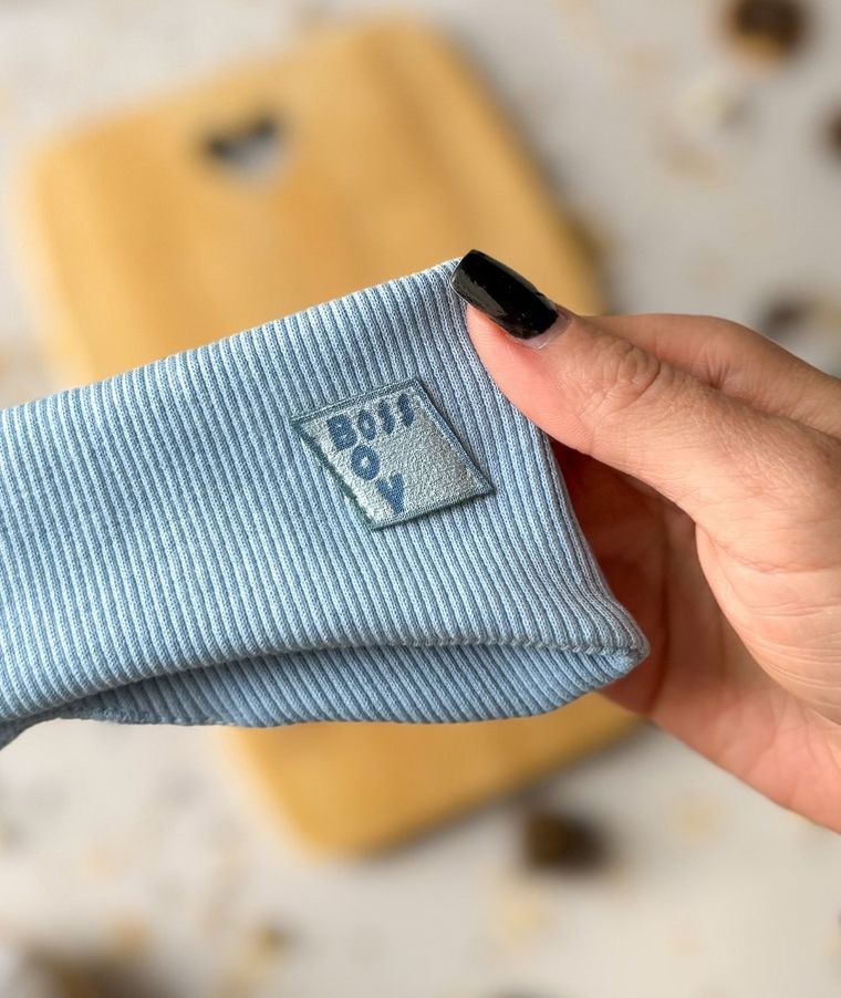 Opaska chłopięca, prążkowana, jasnoniebieska, Iltom