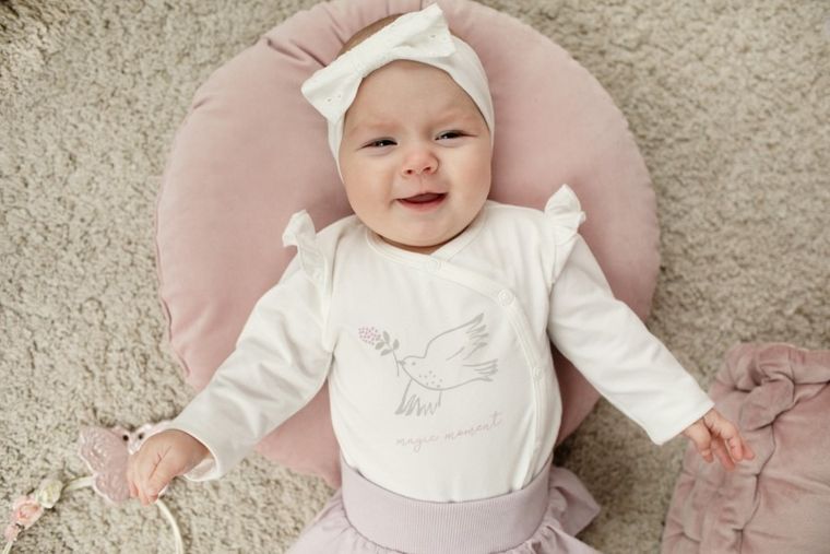 Opaska dziewczęca, ecru, Charlotte, Pinokio