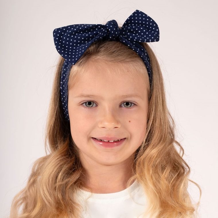 Opaska dziewczęca, granatowa, Nicol