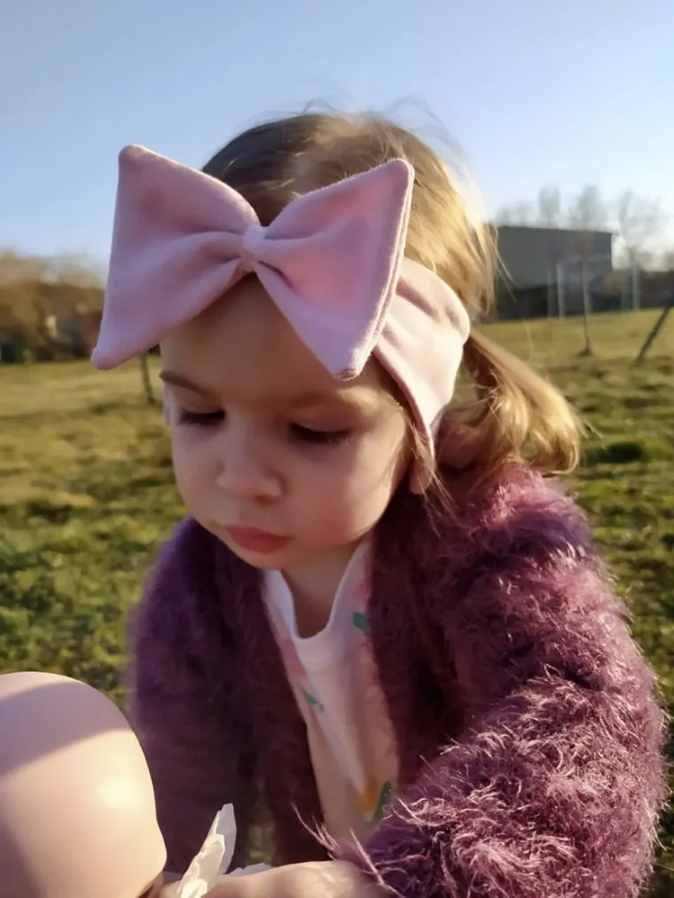 Opaska dziewczęca, różowa, Iltom