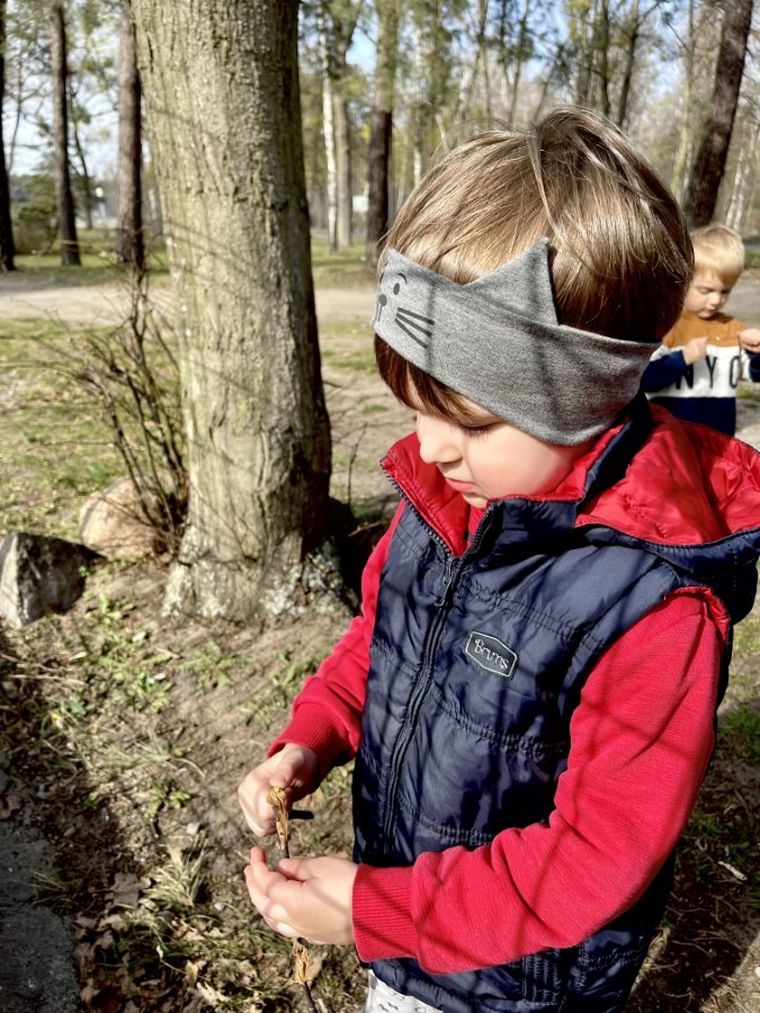 Opaska niemowlęca, ciemnoszara, Iltom