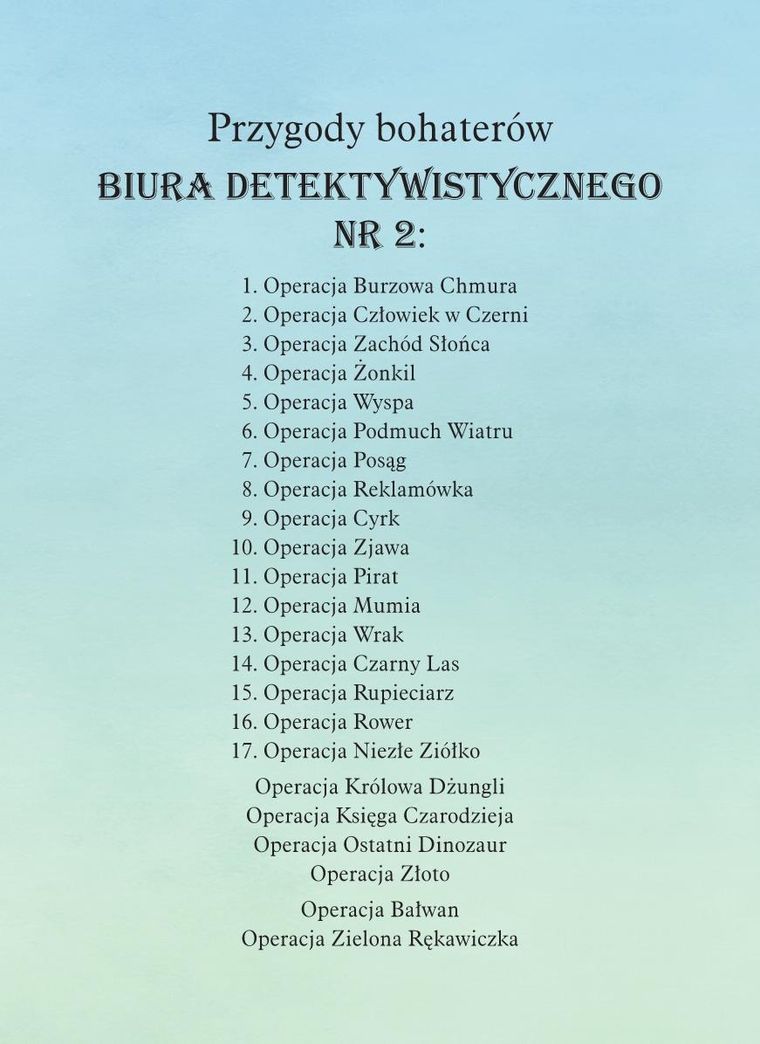 Operacja Niezłe Ziółko. Biuro detektywistyczne nr 2
