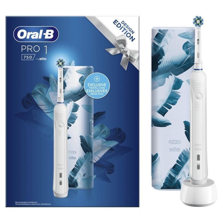 Oral-B, CrossAction Pro 750, elektryczna szczoteczka do zębów, white