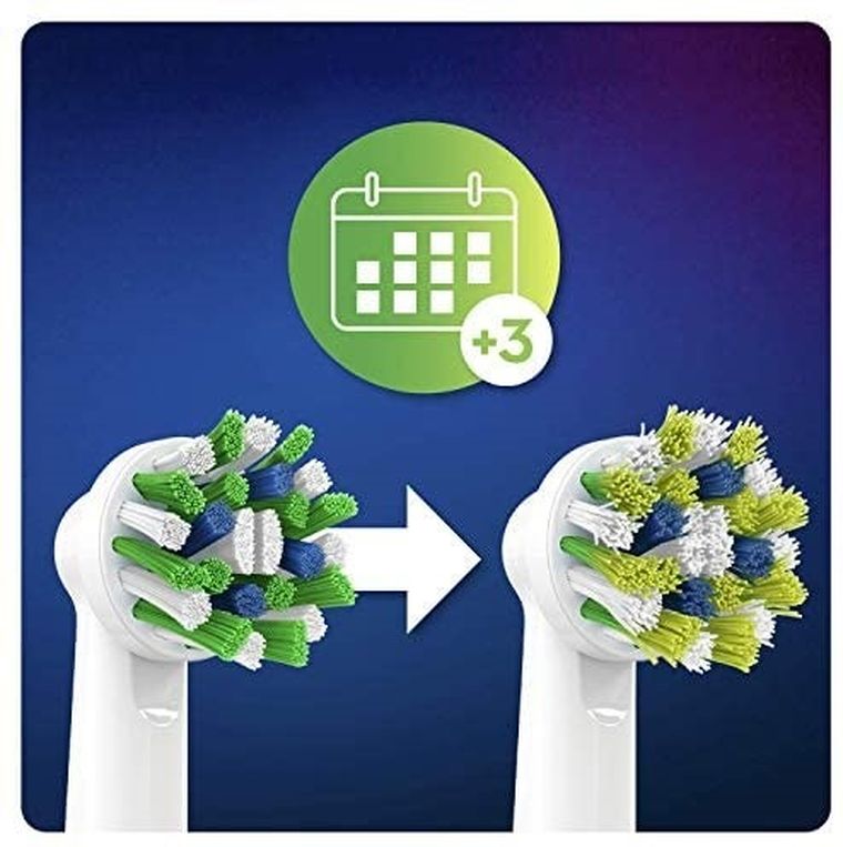 Oral-B, końcówki do szczoteczki elektrycznej CrossAction, EB50-10 Clean Maximiser, czarne, 10 szt.