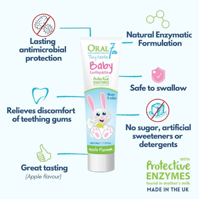 Oral7, Tiny-Teeth, żel na ząbkowanie, 48 ml + szczoteczka