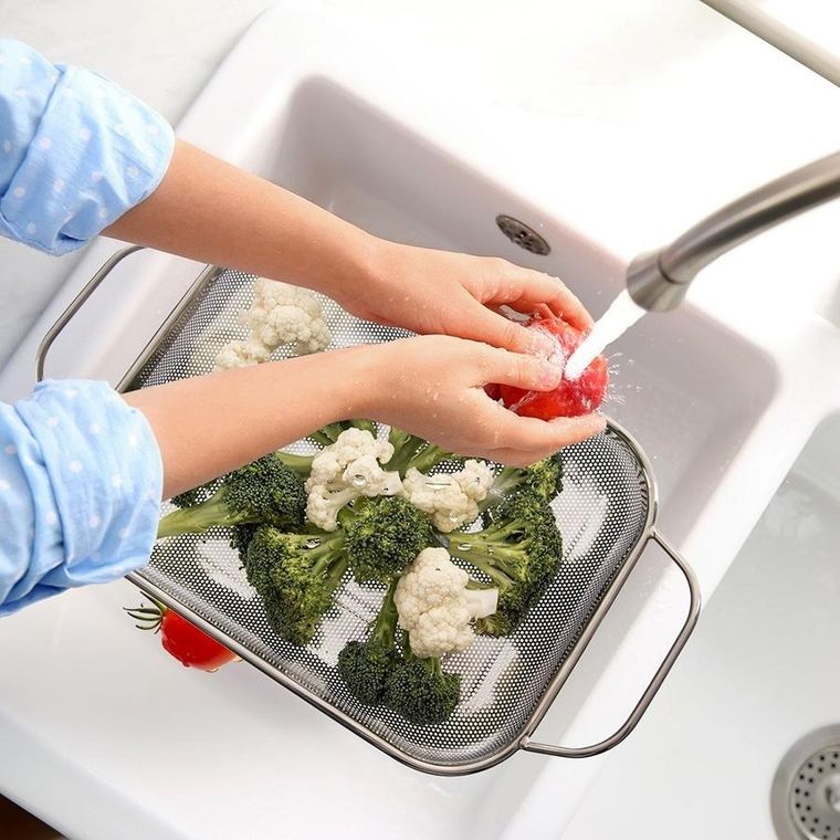 Orion, Anett, cedzak kuchenny stalowy, 43-25-9 cm