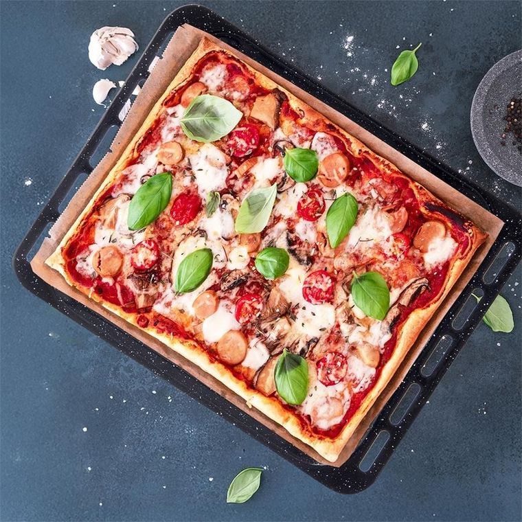 Orion, blacha do pieczenia emaliowana, 45.5-36-2.5 cm