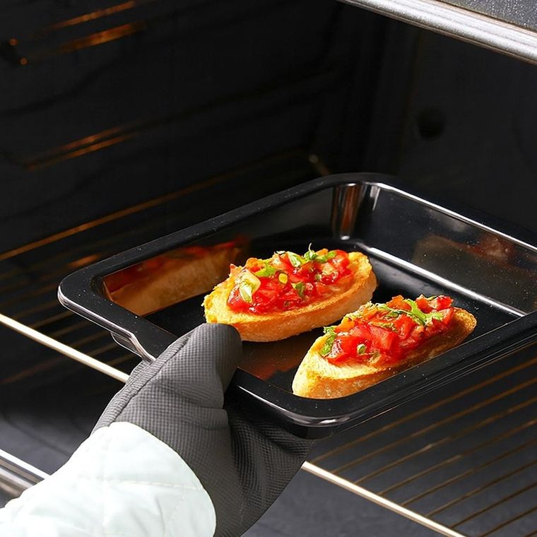 Orion, blacha do pieczenia, emaliowana, prostokątna, głęboka, 36-26-5 cm