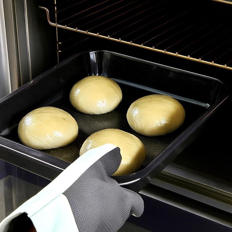 Orion, blacha do pieczenia, emaliowana, prostokątna, głęboka, 36-28-6 cm