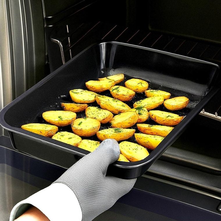 Orion, blacha do pieczenia, emaliowana, prostokątna, głęboka, 41-32-6 cm