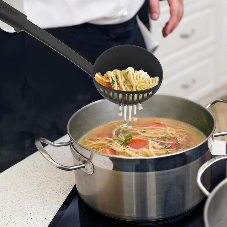 Orion, Blackline, chochla z cedzakiem, czarna, 150 ml, 30,5 cm