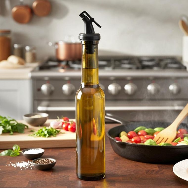 Orion, butelka na oliwę i ocet, szklana, z dozownikiem, 210 ml