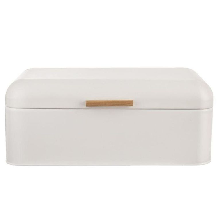 Orion, chlebak metalowy, biały, Whiteline, 42-24-16,5 cm