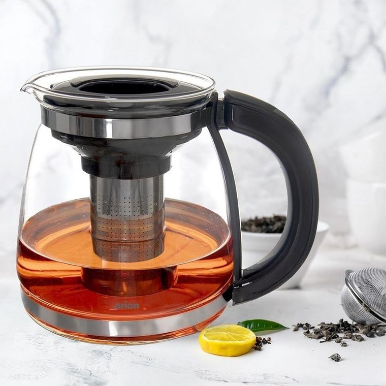 Orion, dzbanek z zaparzaczem, szklany, żaroodporny, 1,73l