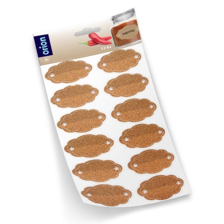 Orion, etykiety samoprzylepne na słoiki, 12 szt.