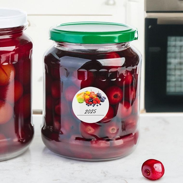 Orion, etykiety samoprzylepne na słoiki, 36 szt.