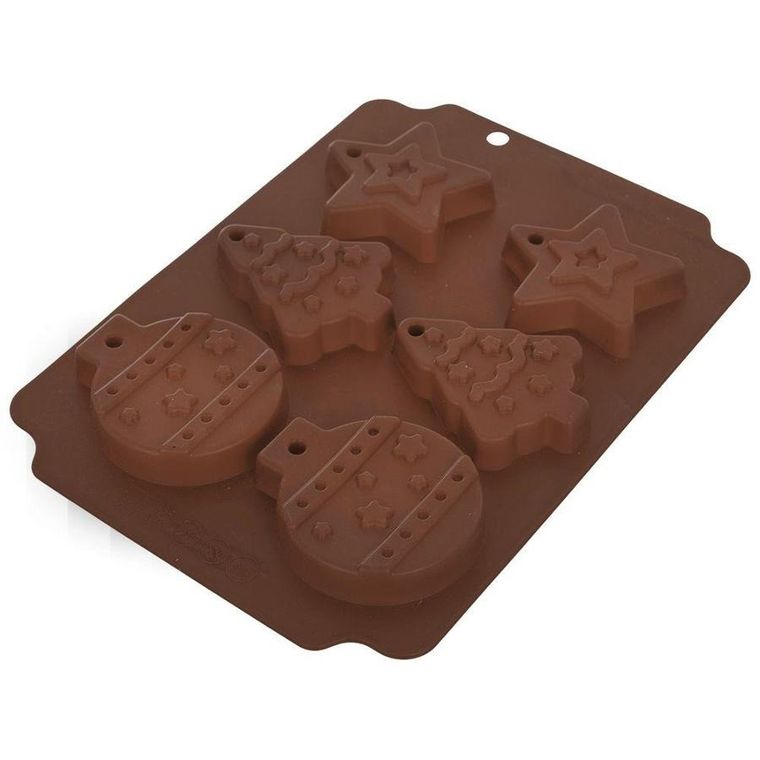 Orion, foremka silikonowa do pieczenia ciastek, bombki, choinka, gwiazda