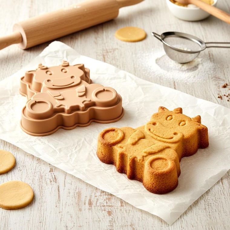 Orion, forma do pieczenia, silikonowa, krowa, 20-19-4,5 cm