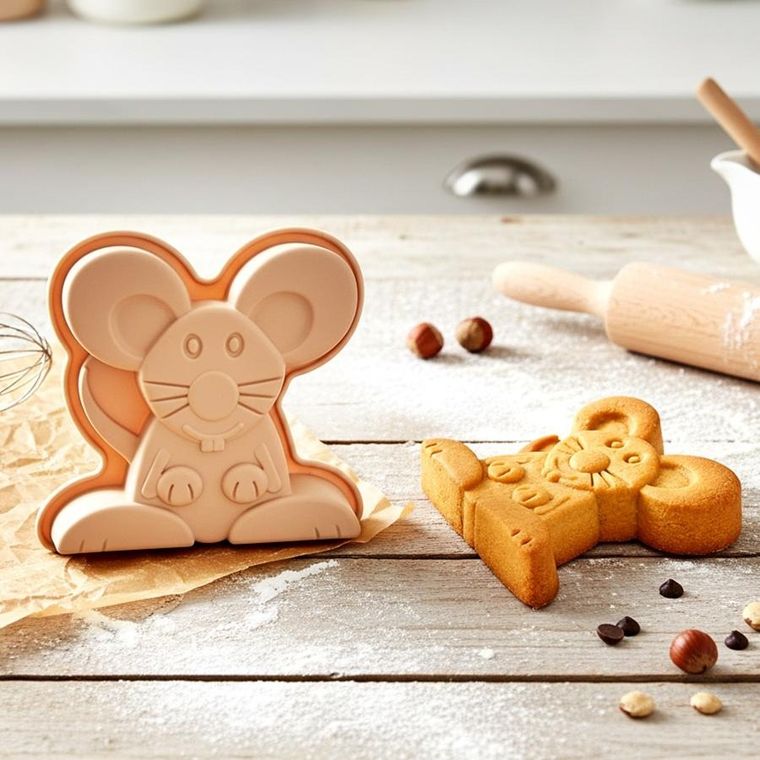 Orion, forma do pieczenia, silikonowa, mysz, 20-20-4,5 cm