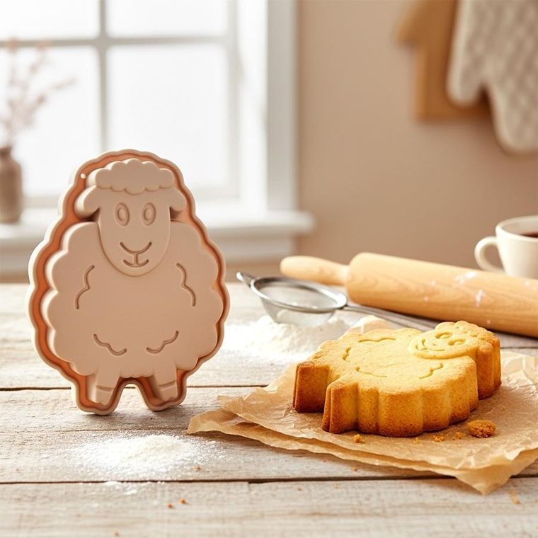 Orion, forma do pieczenia, silikonowa, owieczka, 20-16-4,5 cm