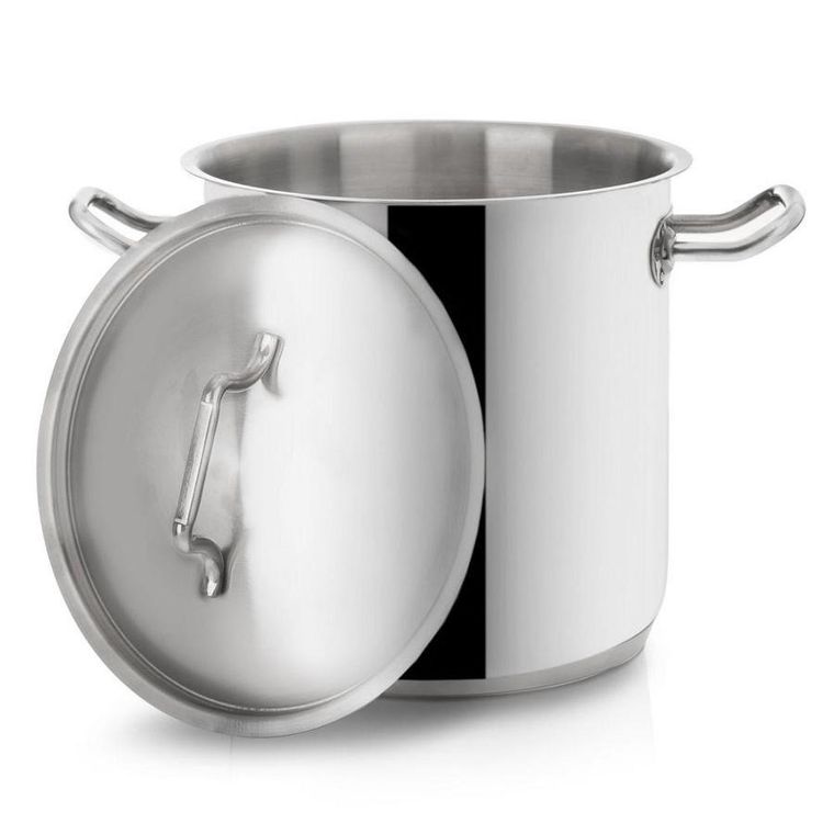 Orion, garnek stalowy z pokrywką, 18/10 Premium, 11 l, 24 cm