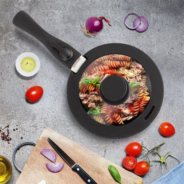 Orion, Grande Combi, pokrywka, szklana/silikonowa, 19 cm