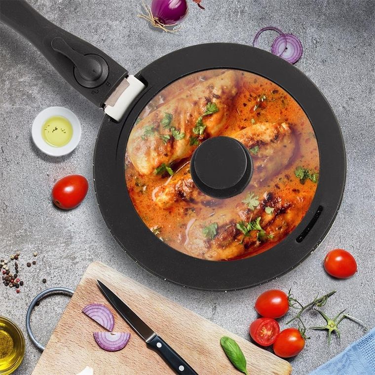 Orion, Grande Combi, pokrywka, szklana/silikonowa, 29 cm