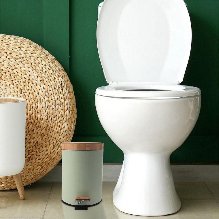 Orion, Greenish, kosz na śmieci, metalowy, zielony, 3l