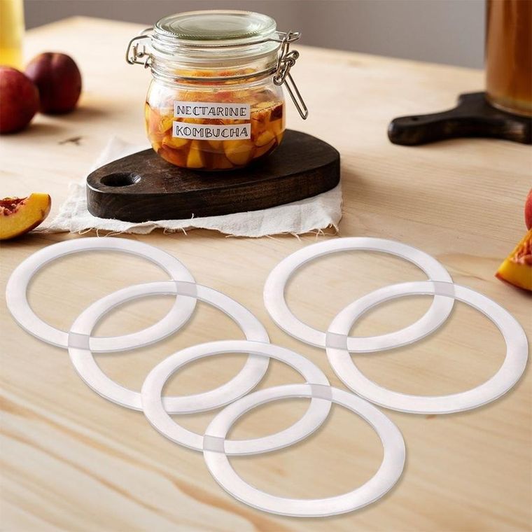 Orion, Irma, uszczelki do słoików, silikonowe, 11 cm, 6 szt.