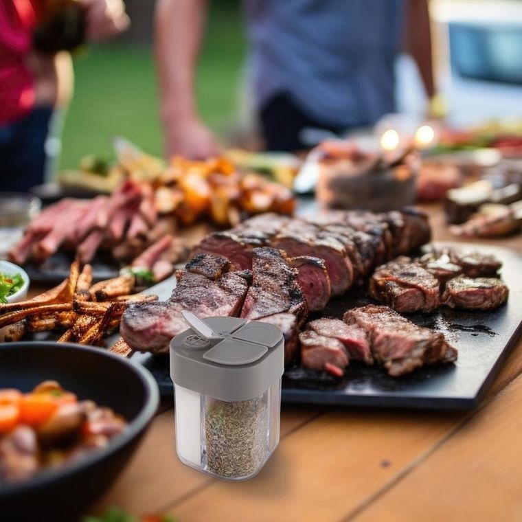 Orion, Kemp, pojemnik na przyprawy z naklejkami, 4 przegrody