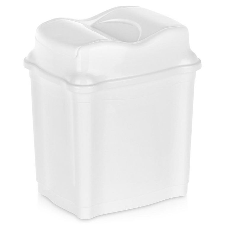 Orion, kosz na śmieci, plastikowy, biały, 5l