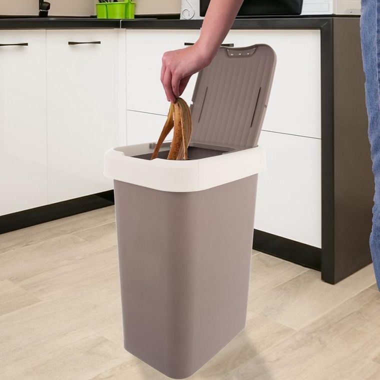 Orion, kosz na śmieci, plastikowy, brązowy, 25 l