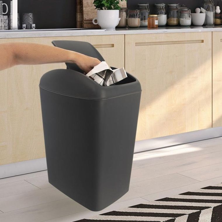 Orion, kosz na śmieci, plastikowy szary, 40l