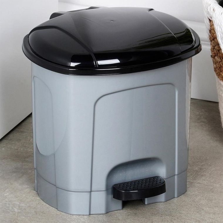 Orion, Kosz na śmieci z pedałem plastikowy szary 3l
