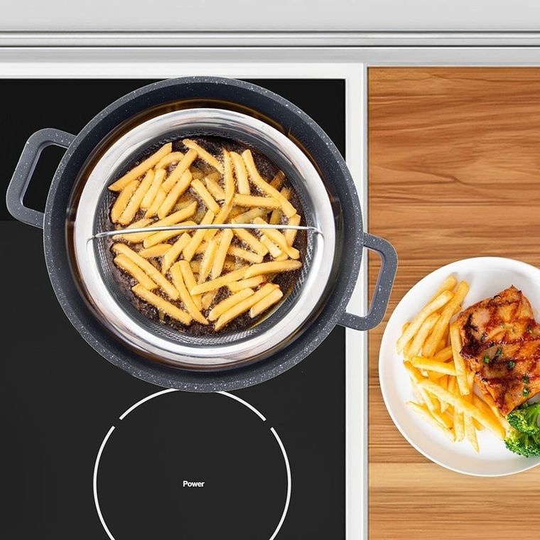 Orion, koszyk do smażenia frytek, stalowy, 21.5-13 cm