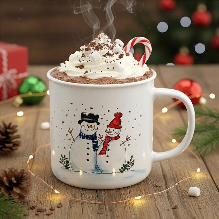 Orion, kubek ceramiczny, bałwan, 470 ml