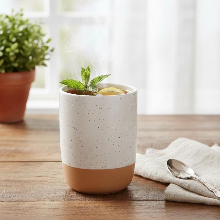 Orion, kubek, ceramiczny, biały, 340 ml